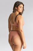 Brazyliany z wysokim stanem Panache GABRIELLE 11312 High Waist Brazilian Flocked Spot