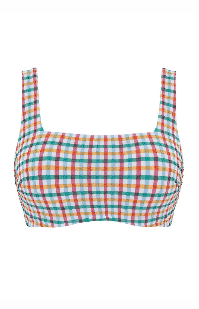 Biustonosz kąpielowy Panache Swim SEERSUCKER SW1862A Gina Square Neck Bikini Top Seersucker Multi