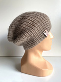 MARI Handmade Lightweight Beanie Alpaca Mohair with Silk 2020/20 Beige