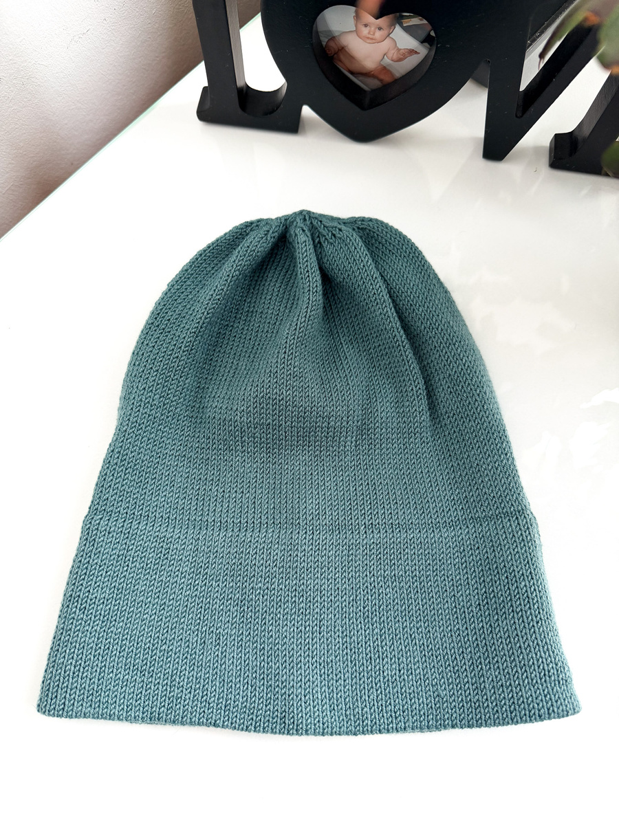 Beanie in 100% Baby Merino – 66 Misty Forest