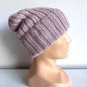 LAURIN Alpaca Beanie 100% Alpaca 3112 Pink with a Hint of Beige