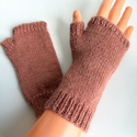 Wełniane Mitenki 100% Alpaka 9026 Blush