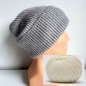 MAREN Turn-Up Beanie 100% Cashmere 599 Nitkowe Love