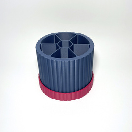 Spin & Sort Rotating Organizer for Crochet Hooks, Pens, Brushes - Lavender Rose