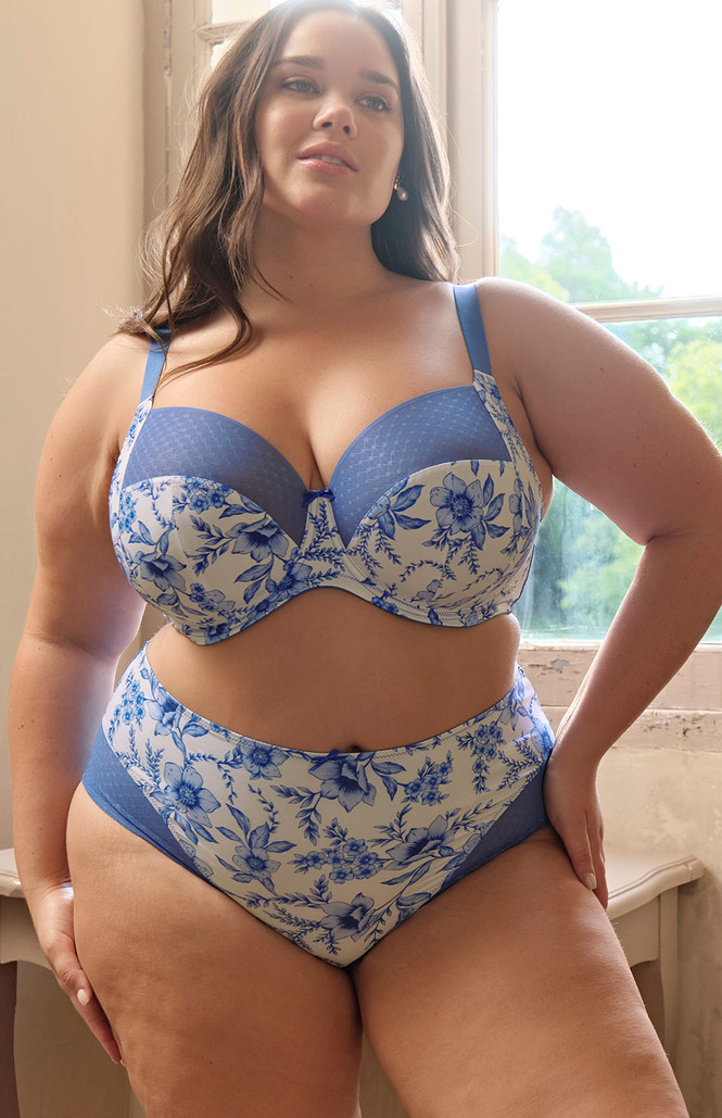 Biustonosz Sculptresse by Panache BLISS 10685 Full Cup Bra Blue Floral