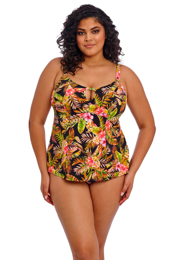Koszulka kąpielowa Elomi Swim TIGER VALLEY ES802361BLK Non Wired Moulded Tankini Top Black