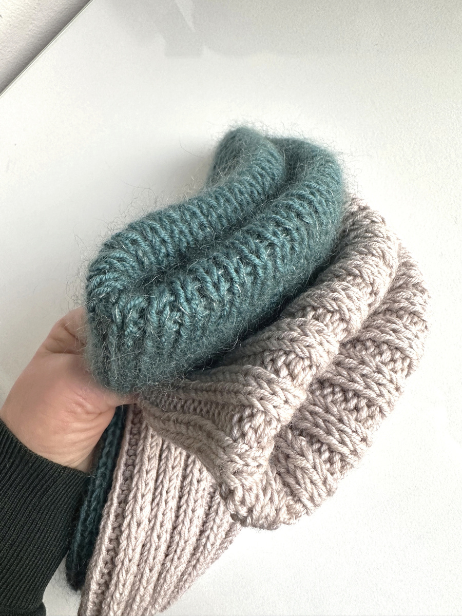HELLI – czapka merino beanie wywijana 100% Baby Merino 23 Jasny Beż unisex zimowa