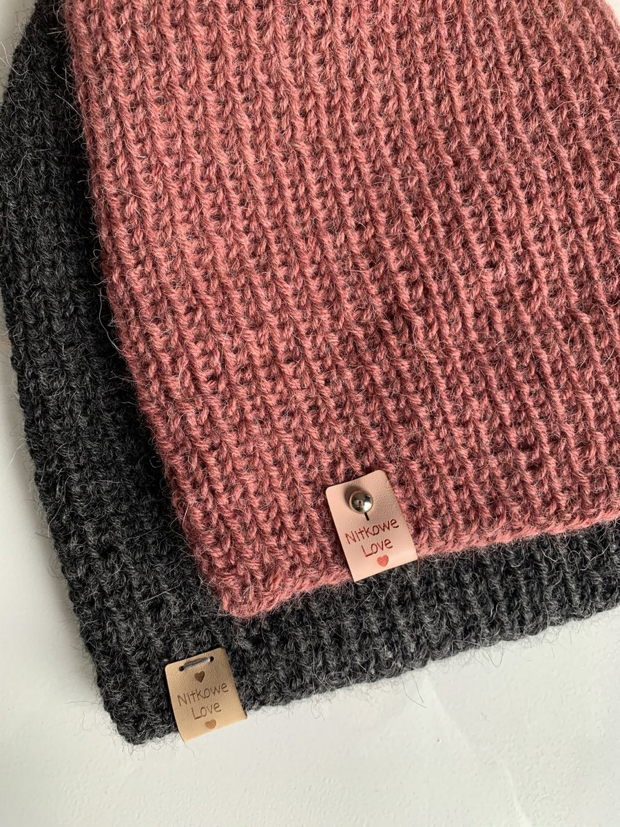 KIARA Mütze aus 100% Alpaka 9024 ciemny blush