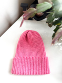 Czapka wywijana NANA 100% Baby Merino 24 Jasnobłękitny