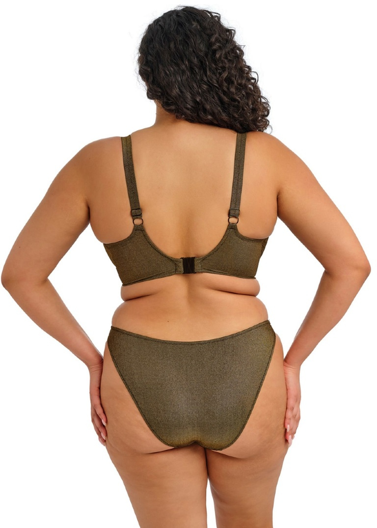 Biustonosz kąpielowy Elomi Swim SUNSET SHIMMER ES803227GOR Uw Plunge Bikini Top Gold Rush