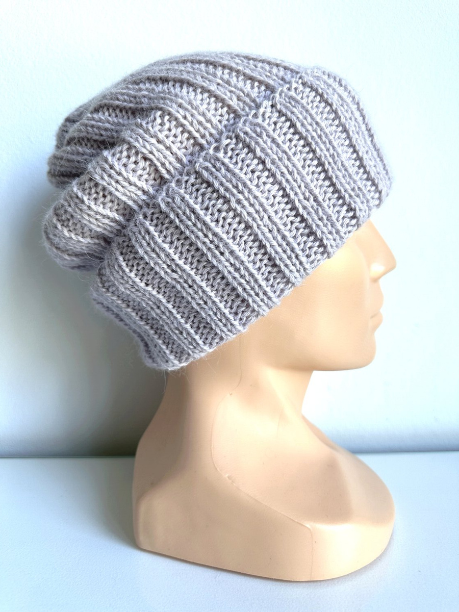 LAURIN Turn-Up Beanie 100% Alpaca 4010 Light Lavender
