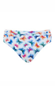 Figi kąpielowe midi Panache Swim FLUTTER SW1729B Midi Gathered Bikini Bottoms Flutter Print