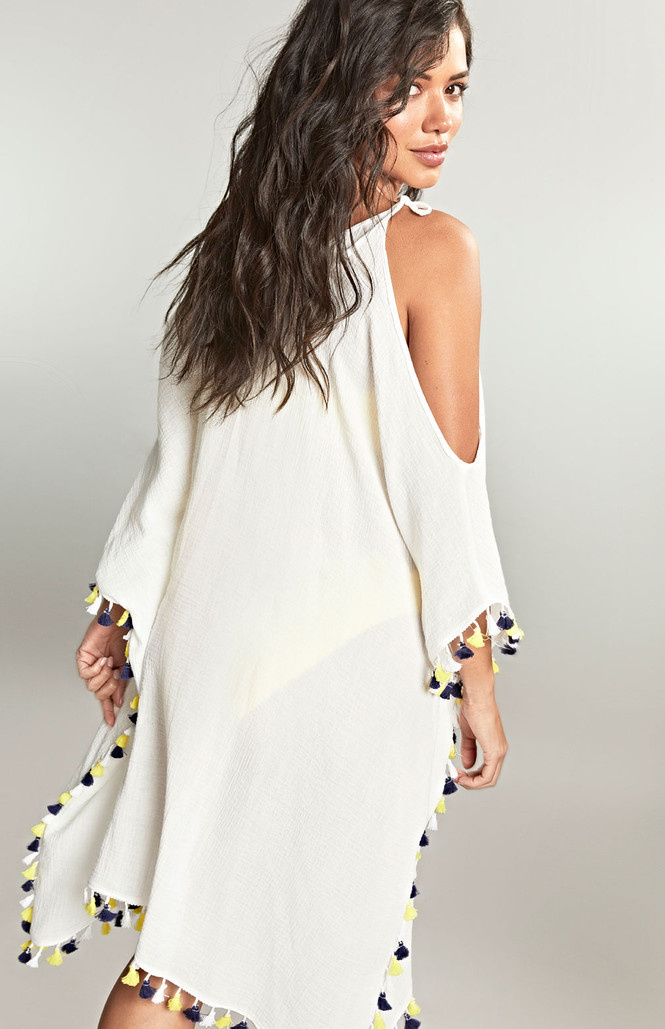 Krótki kaftan Panache Swim HALLE SW1778 Short Kaftan White