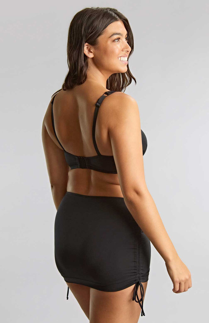 Figi kąpielowe ze spódniczką Panache Swim SIGNATURE SW1308A Skirted Bikini Bottoms Black 