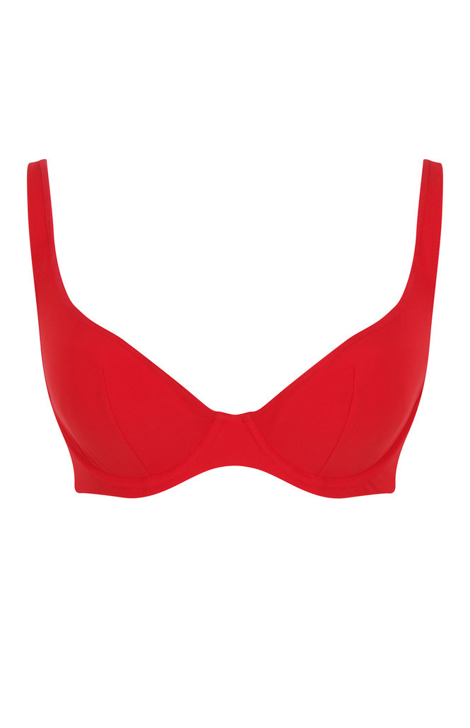 Biustonosz kąpielowy Panache Swim ROSSA SW1754 Billie Plunge Bikini Top Rossa Red