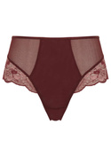 Brazyliany z wysokim stanem Panache SABRINA 10634 High Waist Brazilian Red Rose