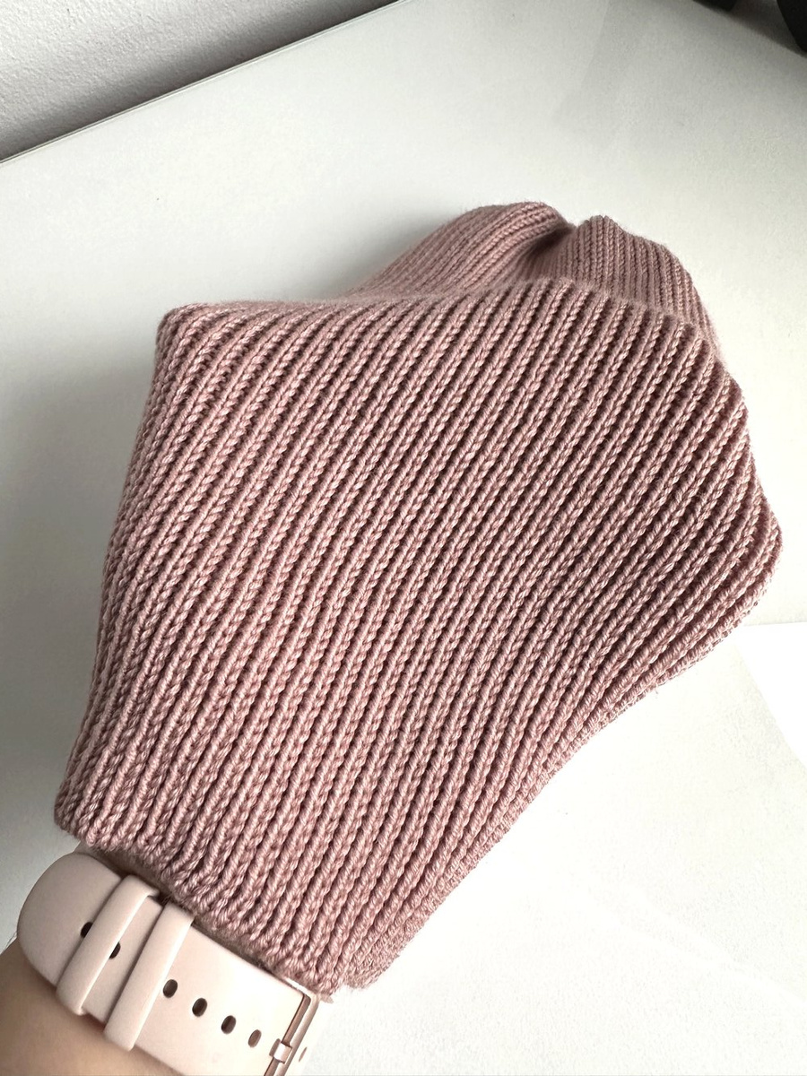 VARELLA Beanie-Mütze aus 100% Baby-Merinowolle 49 Pustynna Róża