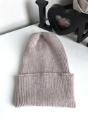 VARELLA – czapka beanie z wełny merino 100% Baby Merino 23 Jasny Beż jesienno-zimowa
