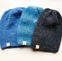 CHMURKA Beanie-Mütze aus Alpaka 17 Jeans Blau