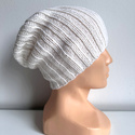 HELLI – czapka zimowa damska z wełny baby merino 01 biały beanie