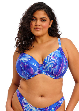 Biustonosz kąpielowy Elomi Swim MALUKU ISLAND ES802902ALT Uw Plunge Bikini Top Atlantic