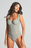 Strój kąpielowy Panache SEERSUCKER SW1850B Monica Balcony Swimsuit Seersucker Multi