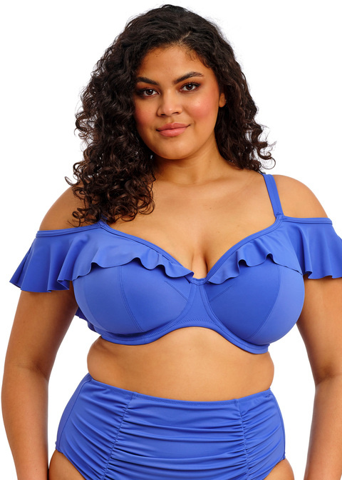 Biustonosz kąpielowy Elomi Swim Plain Sailing ES7282AZE Uw Plunge Bikini Top Azure