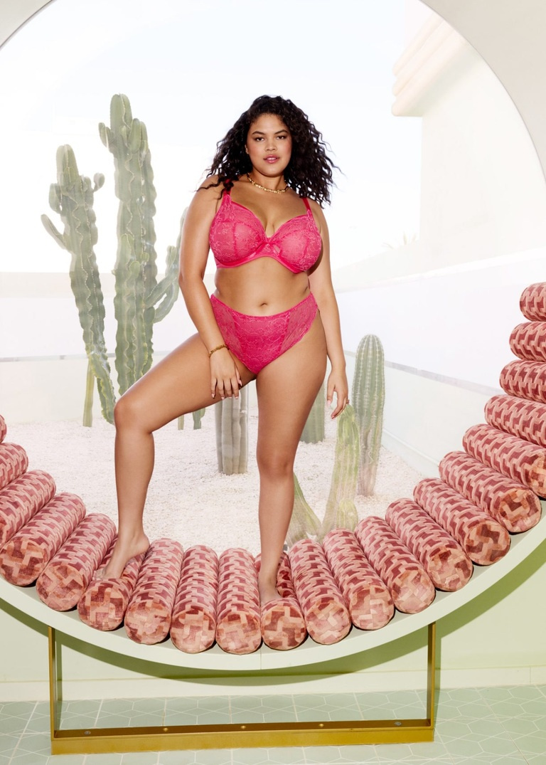 Biustonosz Elomi DARCIE EL302902AZA Uw Plunge Bra Azalea