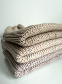 VARELLA – czapka beanie z wełny merino 100% Baby Merino 63 piaskowy, jesienno-zimowa