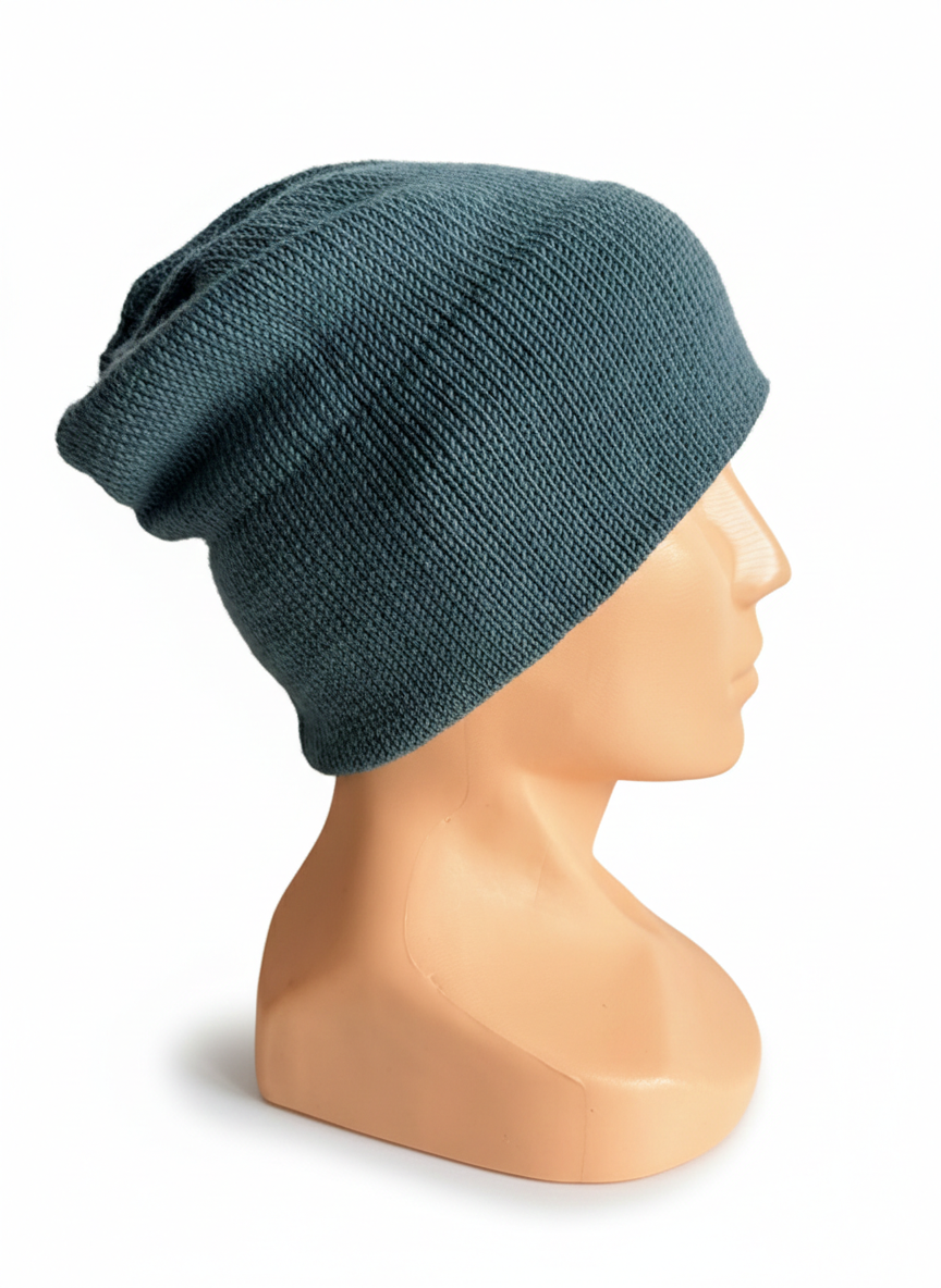 Beanie in 100% Baby Merino – 66 Misty Forest