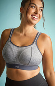 Biustonosz sportowy bezfiszbinowy Panache Sport BOUNDLESS 7341B Charcoal Marl