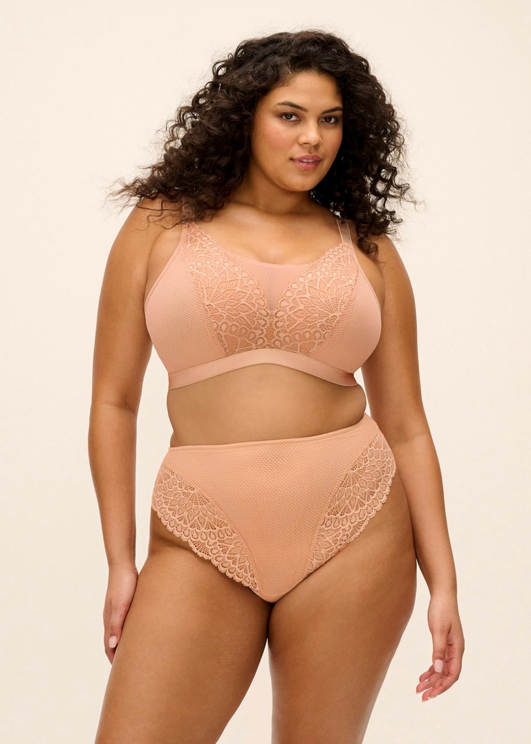 Biustonosz bezfiszbinowy Elomi TIERNIE EL303317SAH Non Wired Bralette Sahara