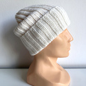 HELLI – czapka merino wywijana 100% Baby Merino 01 biały, jesienno-zimowa unisex