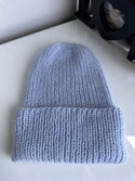 AUREA – ręcznie robiona czapka beanie baby merino + moher i jedwab damska/dziecięca 53/07 Rosa