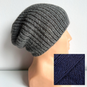 KIARA Beanie-Mütze aus 100% Alpaka 9047 azuryt blau