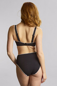 Wysokie majtki kąpielowe Panache Swim AURORA SW2035E High Waist Bikini Bottoms Aurora Black/White