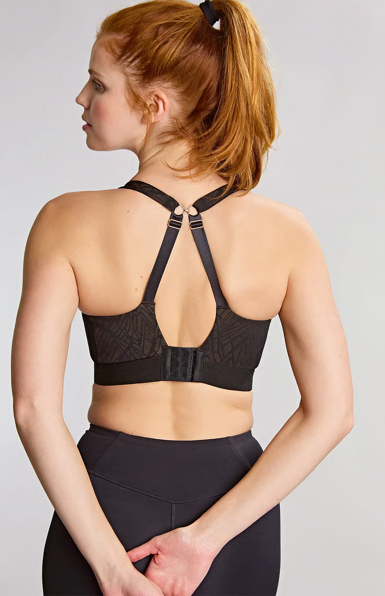 Biustonosz Panache Sport ENDURANCE 5022F Non Padded Sports Wired Bra Black/Latte