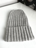 HELLI – czapka beanie z wełny 100% baby merino 22 Jasny Szary, jesienno-zimowa, unisex