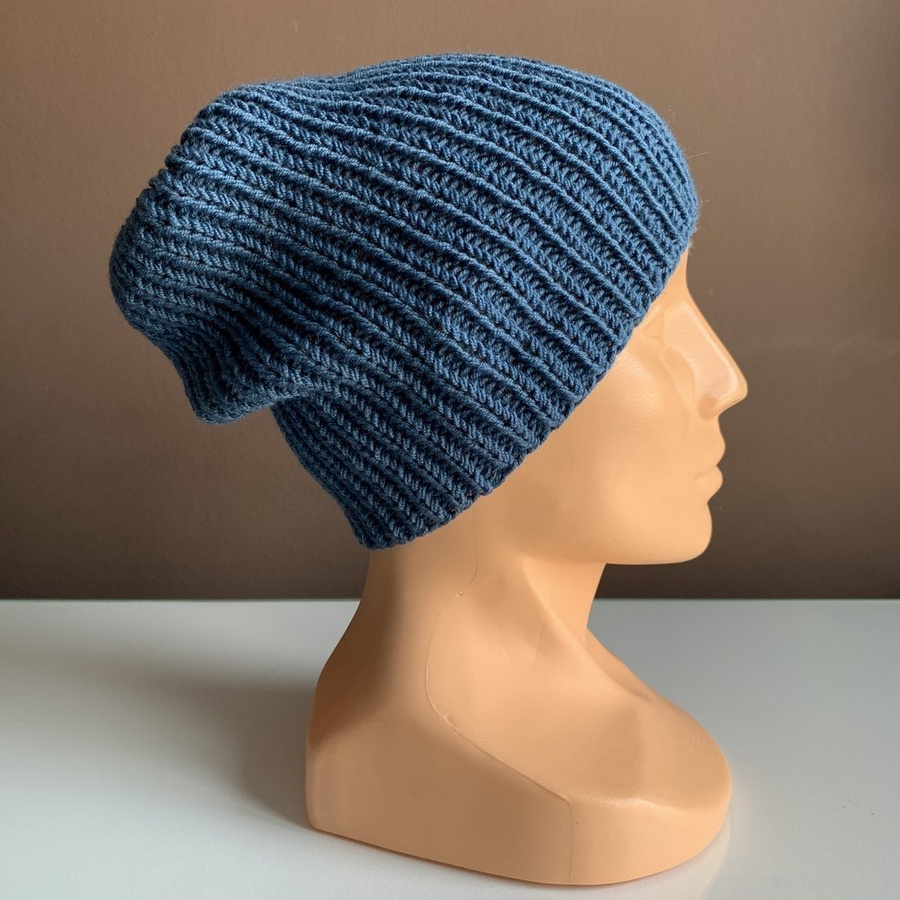 NANA – czapka beanie z wełny merino 100% Baby Merino 42 Petrol damska / męska / dziecięca zimowa
