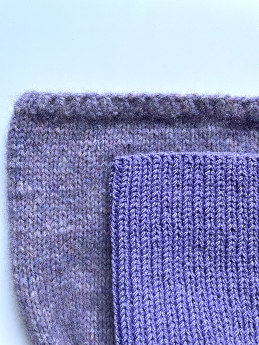 NANA – czapka beanie z wełny baby merino 14 fioletowy, jesienno-zimowa