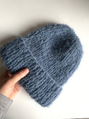 WATA CUKROWA Damenmütze aus Alpaka 07 jeans Blau