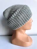 KIARA Turn-Up Beanie 100% Alpaca 9020 perłowo szary jasny