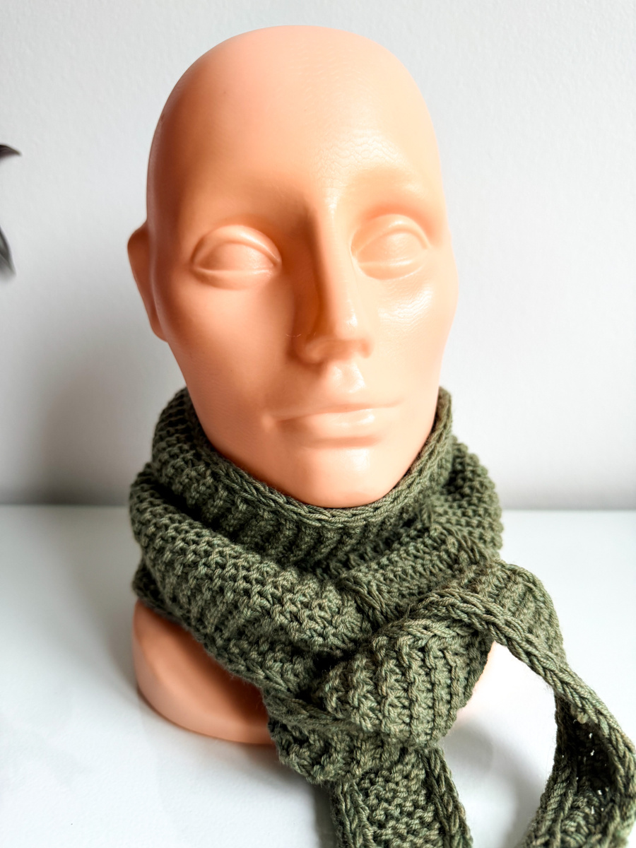 Słodki szalik, apaszka z merynosa Nitkowe Love 22 Magenta