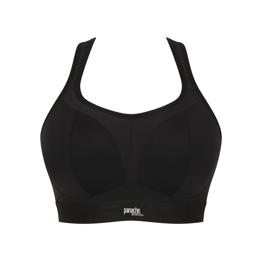 Biustonosz sportowy bezfiszbinowy Panache Sport BOUNDLESS 7341 Non Wired Sports Bra Black