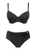 Biustonosz kąpielowy Fantasie Swim VERSAILLES FS5749BLK Uw Gathered Full Cup Bikini Top Black
