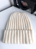 Wywijana czapka kaszmirowa 100% MARLA 501 Neve Nitkowe Love