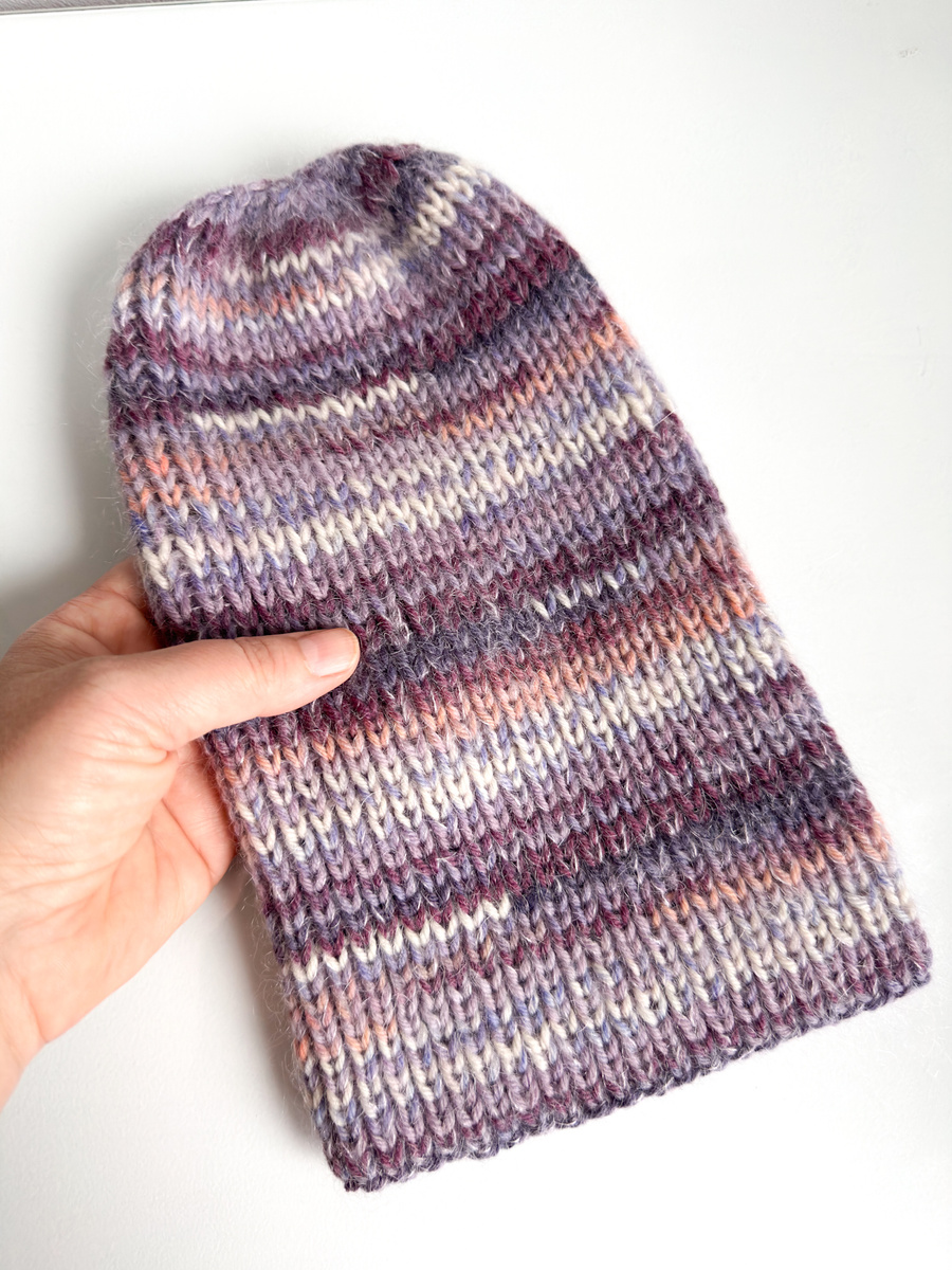 Handmade Czapka damska AUREA 100% Baby Merino plus moher i jedwab 03/29 Wanilia