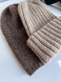 LAURIN Turn-Up Beanie 100% Alpaca 2020 Jasny Nugat Beige