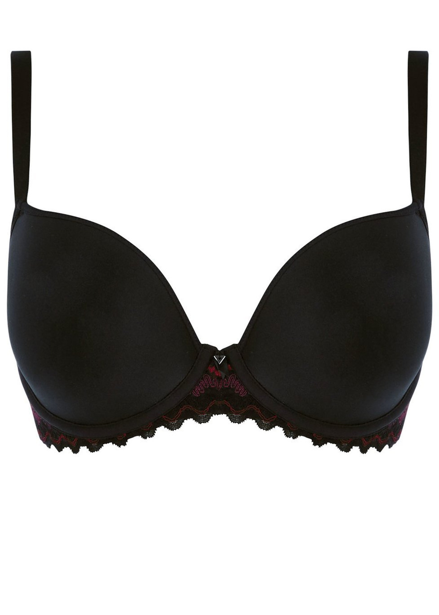 Biustonosz Freya FESTIVAL VIBE AA5620BLK Uw Moulded Plunge T-shirt Bra Black