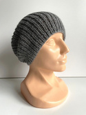 KIARA Beanie 100% Alpaca 9044 ciemne winogrona